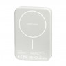 Powerbank магнитный с MagSafe Keephone Peekaboo 10000mAh кожаный белый