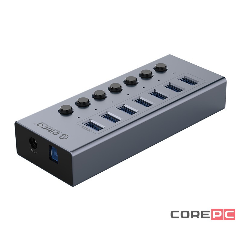 USB3.0 хаб Orico BT2U3-7AB USB3.0x7 серый