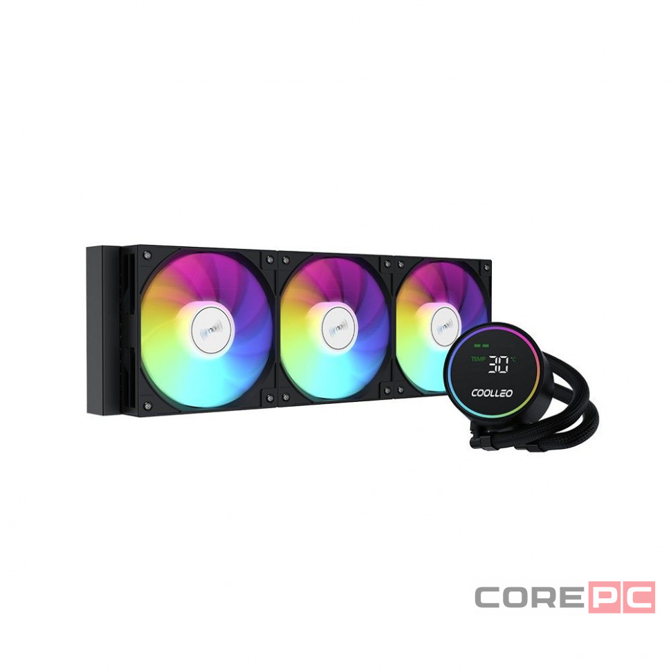 Система жидкостного охлаждения для процессора Coolleo ICE Fairy DIG 360 LITE Black (DIG-360-LITE-BK)