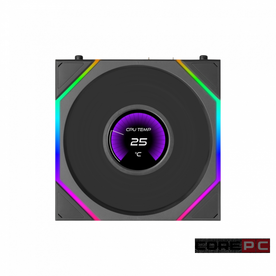Вентилятор для корпуса Lian Li UNI FAN TL LCD FLEX 120 12TLLCD1F1B ARGB Black (G9F.12TLLCD1F1B.R0)