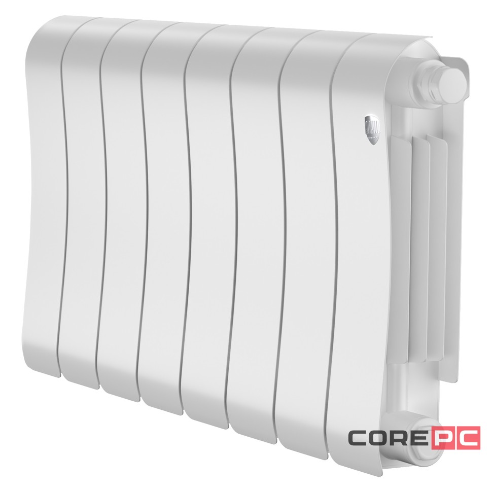Радиатор биметаллический Royal Thermo Infinity 300 Bianco Traffico VR80 - 8 секц.