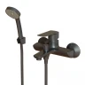 Смеситель для ванны MIXLINE МЛ15-01 ГРАФИТ, рычажное управление, цвет графит