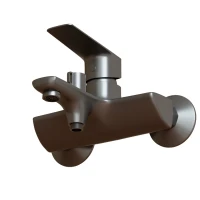 Смеситель для ванны MIXLINE МЛ15-01 ГРАФИТ, рычажное управление, цвет графит