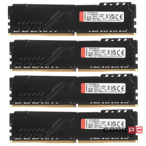 Оперативная память 128 Gb 3600 MHz Kingston FURY Beast Black (KF436C18BBK4/128)