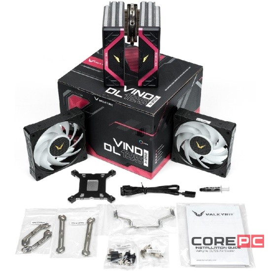 Кулер для процессора Valkyrie DL125 Vind ARGB Black (HW NA125)