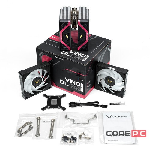 Кулер для процессора Valkyrie DL125 Vind ARGB Black (HW NA125)
