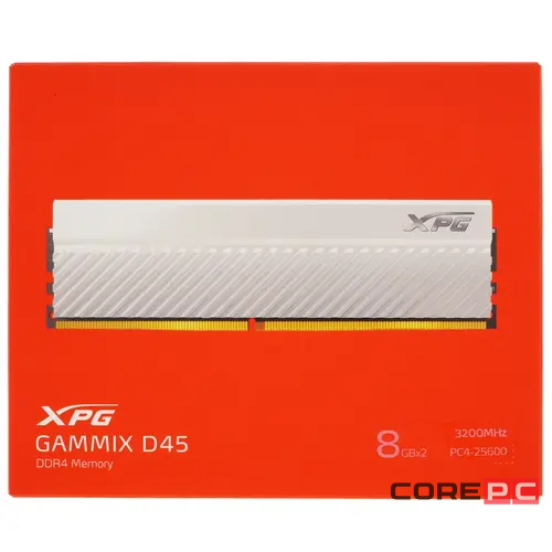Оперативная память 16 Gb 3200 MHz ADATA XPG GAMMIX D45 White (AX4U32008G16A-DCWHD45)