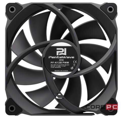 Вентилятор для корпуса PentaWave Black PF-K12B PWM