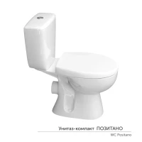 Унитаз компакт Керамин УТ-00003395 с сиденьем, цвет белый