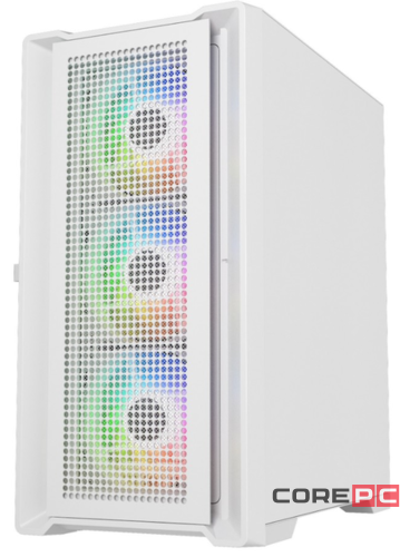 Компьютерный корпус Powercase ALISIO Micro X4W V2 TG ARGB White (CAMCXW-A4)