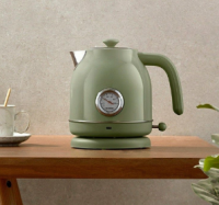 Электрочайник Xiaomi Qcooker Retro винтажный с термометром (QS-1701) (зеленый)