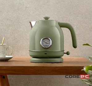 Электрочайник Xiaomi Qcooker Retro винтажный с термометром (QS-1701) (зеленый)