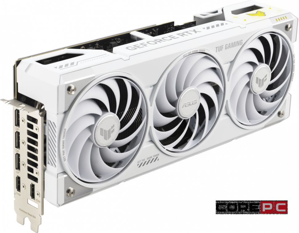 Видеокарта ASUS (TUF-RTX5070TI-O16G-BTF-WHITE) GeForce RTX 5070 Ti 16GB TUF GAMING BTF OC (90YV0N60-M0NA00)