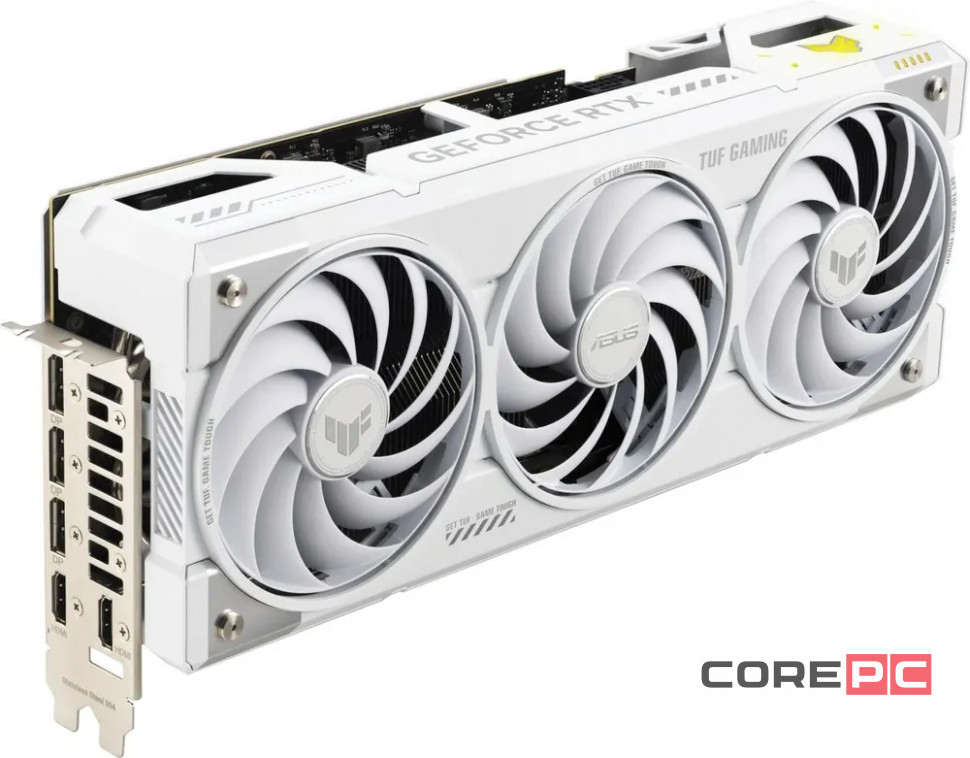 Видеокарта ASUS (TUF-RTX5070TI-O16G-BTF-WHITE) GeForce RTX 5070 Ti 16GB TUF GAMING BTF OC (90YV0N60-M0NA00)