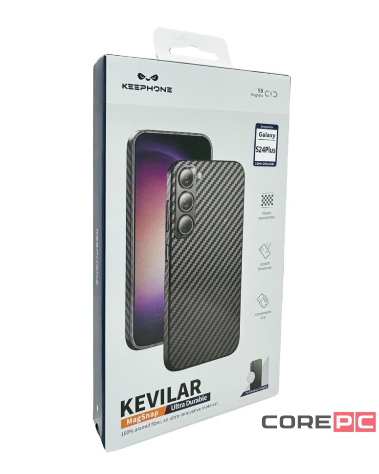 Накладка для Samsung Galaxy S24 Plus Keephone Kevilar MagSnap черный