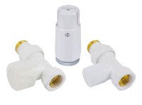 Комплект подключения SCHLOSSER STANDARD MINI 1/2quot; прямой, белый, с термоголовкой MINI М30х1,5