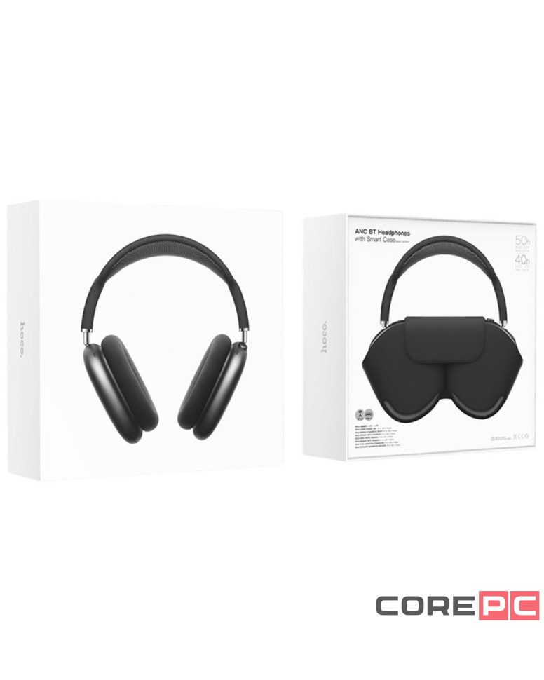 Стереонаушники Bluetooth полноразмерные Hoco W58 BT5.4/ANC/500mAh серые