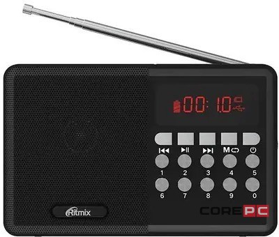 Портативный радиоприемник Ritmix RPR-001 черный