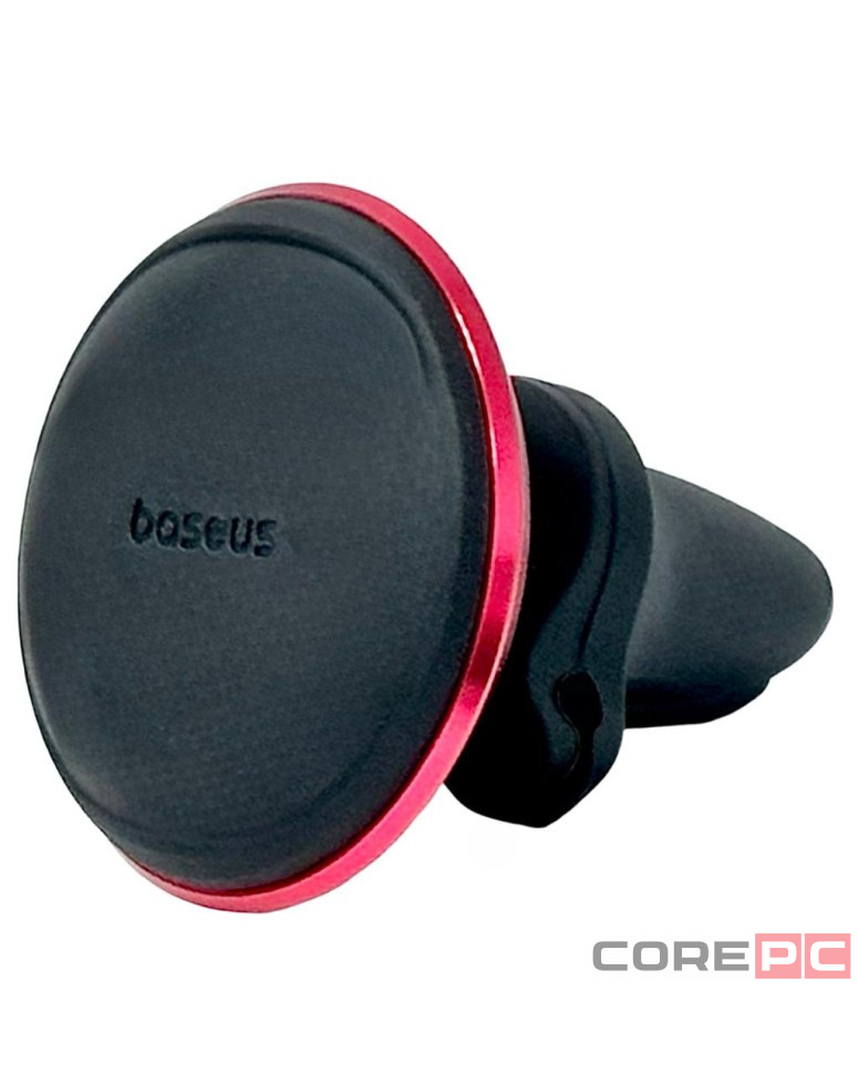 Держатель в автомобиль на торпеду Baseus Magnetic Air с держателем для кабеля SUGX-A09 красный