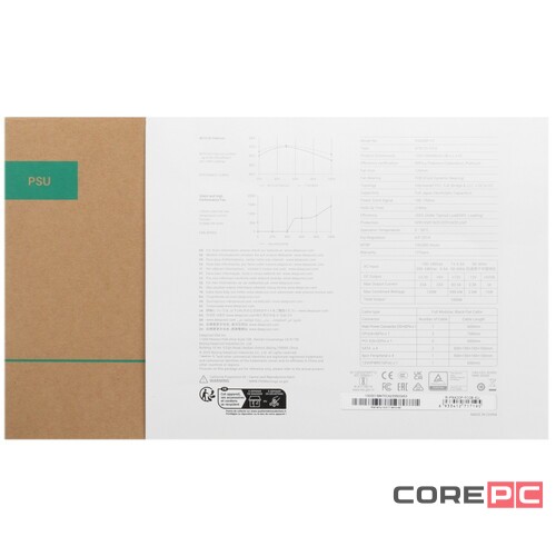 Блок питания Deepcool 1000W PX1000P Black R-PXA00P-FC0B-EU 16 Pin (PCIe 5.0 Connector Cable Details)