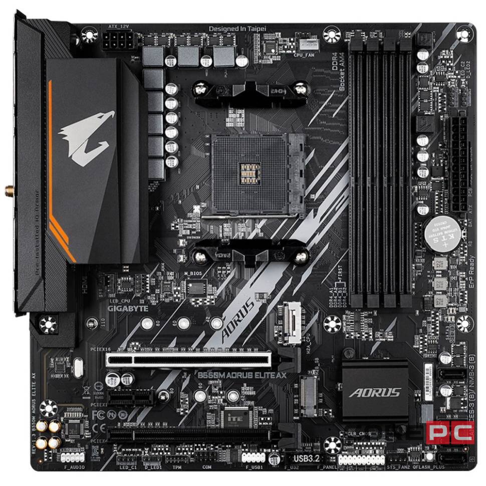Материнская плата Gigabyte B550M AORUS ELITE AX