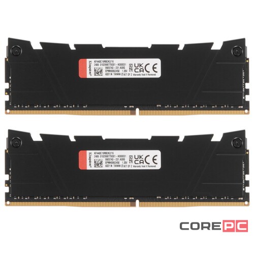 Оперативная память 16 Gb 4000 MHz Kingston FURY Renegade Black (KF440C19RB2K2/16)