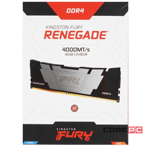 Оперативная память 16 Gb 4000 MHz Kingston FURY Renegade Black (KF440C19RB2K2/16)