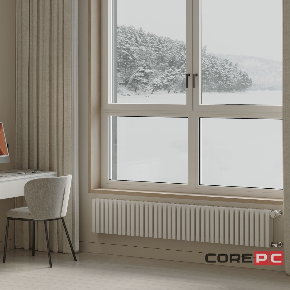 Дизайн-радиатор Royal Thermo Shift Q30 VC2030 - 38 секц. RAL9016