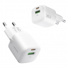 Сетевое зар. устр. Keephone Speedy 1USB+1C Gan 20W белое