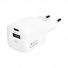 Сетевое зар. устр. Keephone Speedy 1USB+1C Gan 20W белое