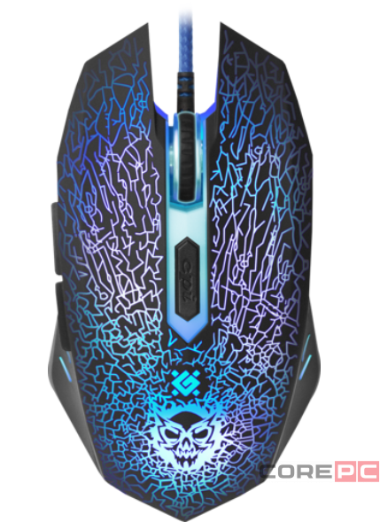 Проводная игровая мышь Defender Shock (GM-110L) USB (черный)