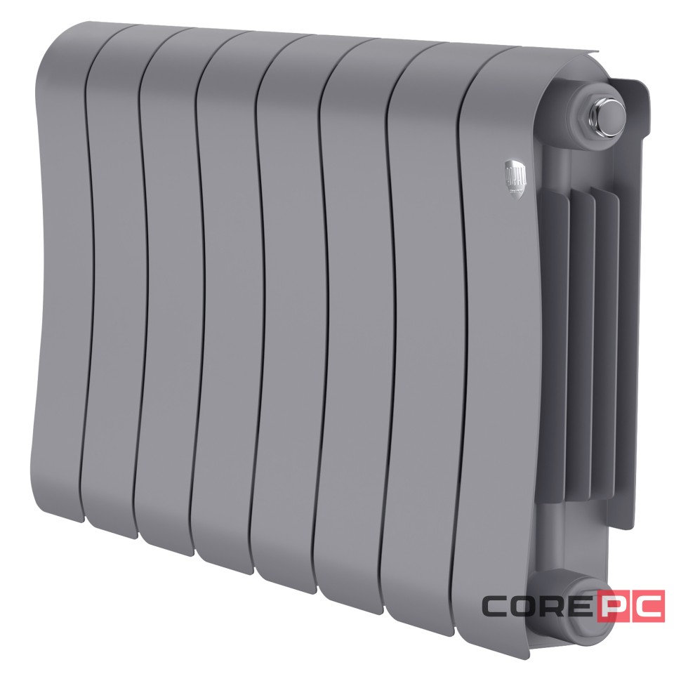Радиатор биметаллический Royal Thermo Infinity 300 Silver Satin - 8 секц.