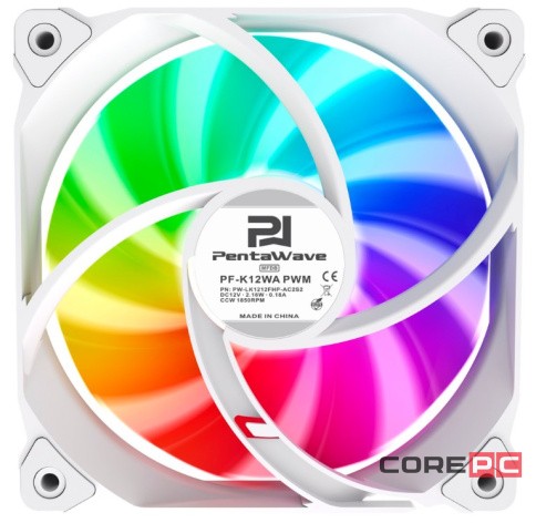 Вентилятор для корпуса PentaWave ARGB White PF-K12WA PWM