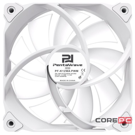 Вентилятор для корпуса PentaWave ARGB White PF-K12WA PWM