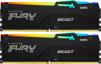 Оперативная память 64 Gb 6000 MHz Kingston FURY Beast RGB Black (KF560C36BBE2AK2-64)