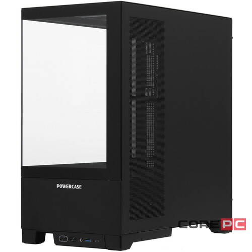 Компьютерный корпус Powercase VISION Black V2 TG Black (CVBAV2-L0)