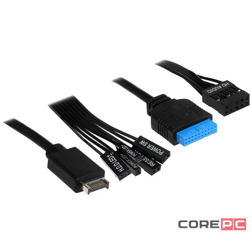 Компьютерный корпус Powercase VISION Black V2 TG Black (CVBAV2-L0)