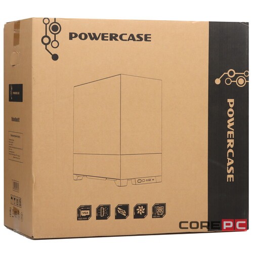 Компьютерный корпус Powercase VISION Black V2 TG Black (CVBAV2-L0)