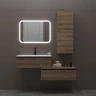 Зеркало MIXLINE Колорит ЭКОНОМ 500х700 (ШВ) сенсорн выкл,светодиод подсв,универс.крепеж,без короба