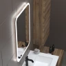 Зеркало MIXLINE Колорит ЭКОНОМ 500х700 (ШВ) сенсорн выкл,светодиод подсв,универс.крепеж,без короба