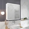 Зеркальный шкаф MIXLINE Сканди 800х800 (ШВ) 2 створки, универ. датчик движения,свет. подсветка
