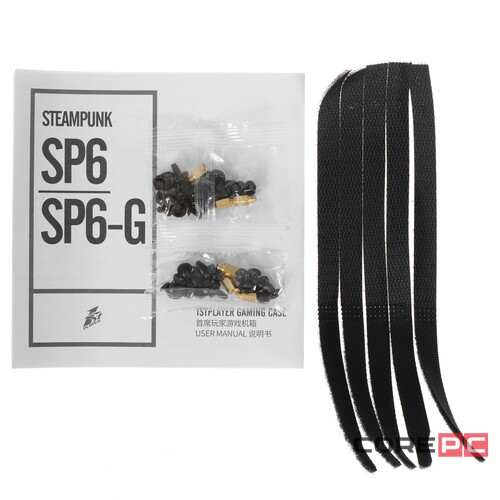Компьютерный корпус 1STPLAYER STEAM PUNK SP6 TG Black (SP6-G-BK)