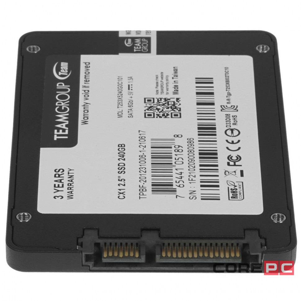 Твердотельный накопитель Team Group 240 Gb CX1 Client SSD (T253X5240G0C101)