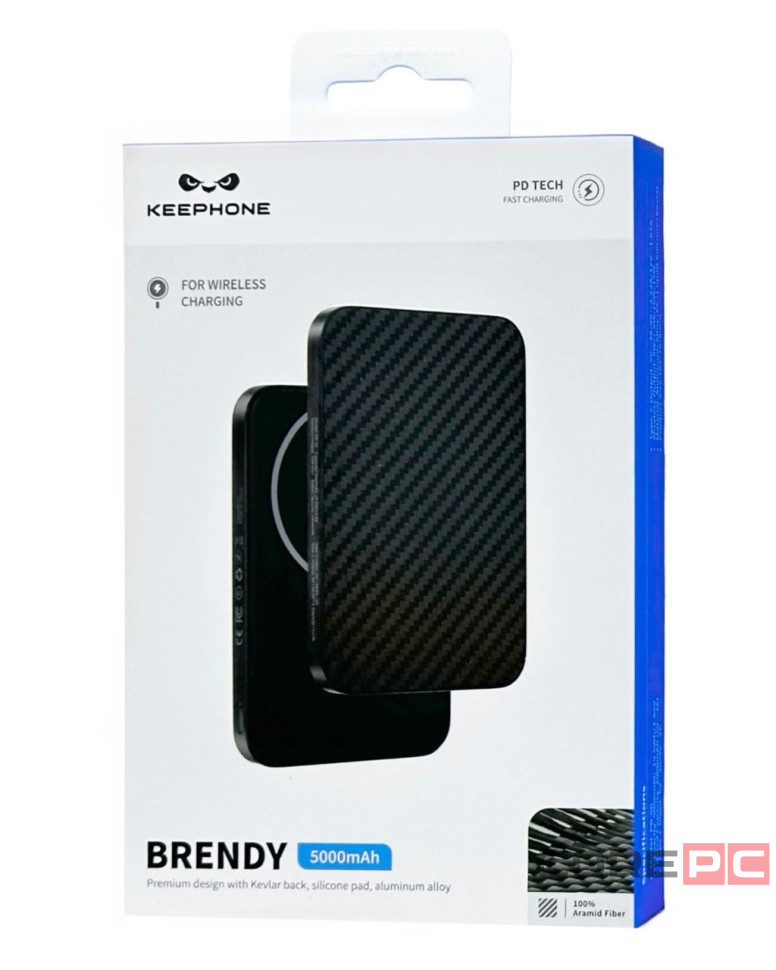 Powerbank магнитный с MagSafe Keephone Brendy 5000mAh черный