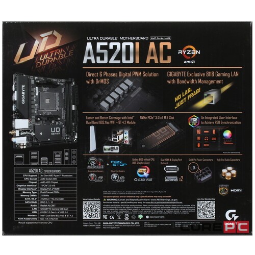 Материнская плата Gigabyte A520I AC