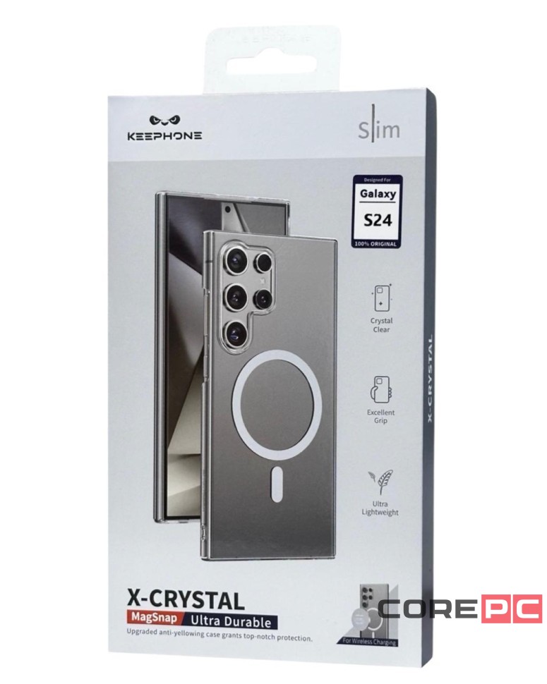 Накладка для Samsung Galaxy S24 Keephone X-Crystal MagSnap прозрачный
