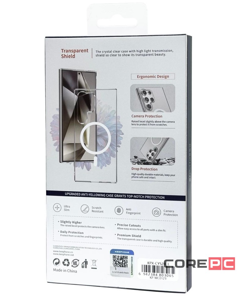 Накладка для Samsung Galaxy S24 Keephone X-Crystal MagSnap прозрачный
