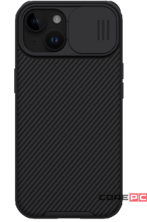 Чехол-накладка Nillkin CamShield Pro для iPhone 16 Plus пластиковый (черный)