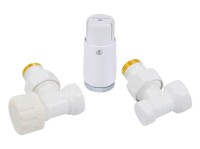 Комплект подключения угловой STANDARD MINI 1/2quot; (белый) с термоголовкой MINI DIAMANT М30х1,5