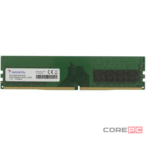 Оперативная память 16 Gb 3200 MHz ADATA XPG (AD4U320016G22-SGN)
